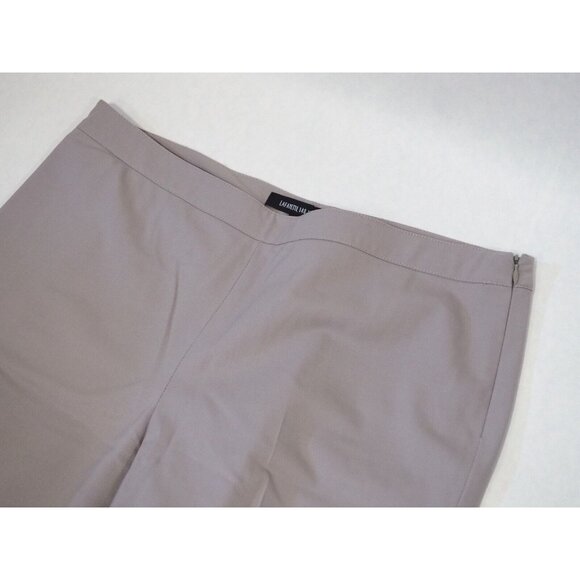 Lafayette 148 New York Gray Bleecker Wool Blend Wide Leg Dress Pants, US Sz 10 - Picture 3 of 10